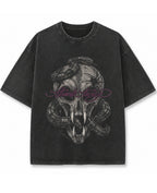 Vintage Fade Wash Oversized T-shirt Front Design