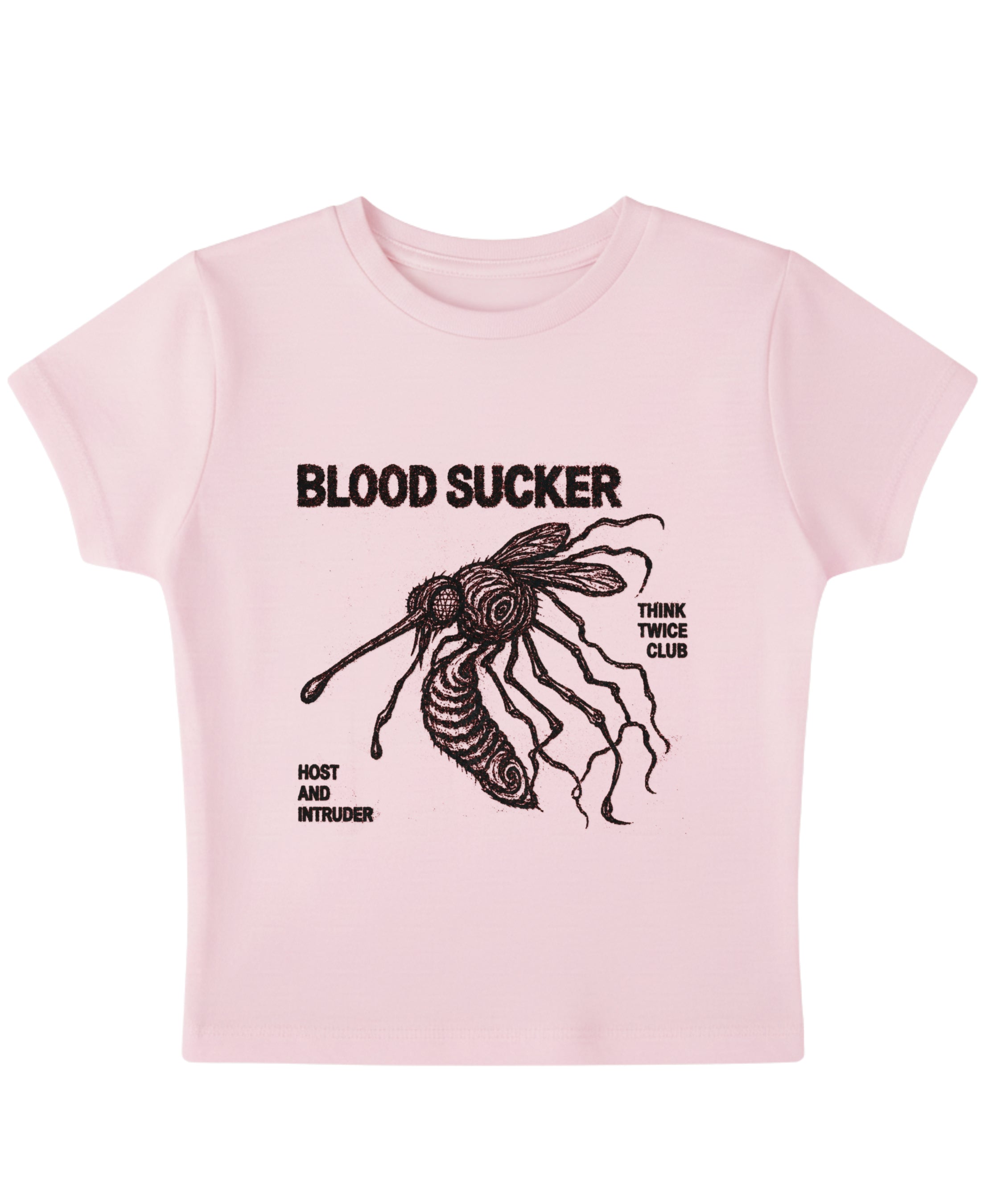 Baby Pink Baby Tee Front Design