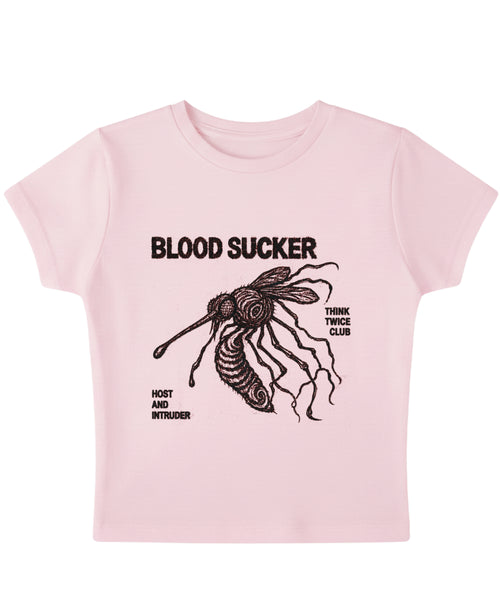 Baby Pink Baby Tee Front Design