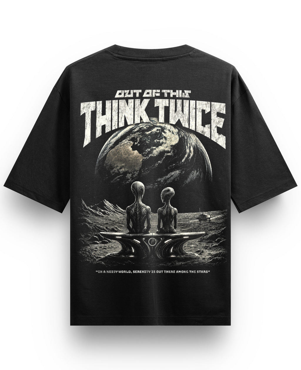 Black Oversized T-shirt Back Design