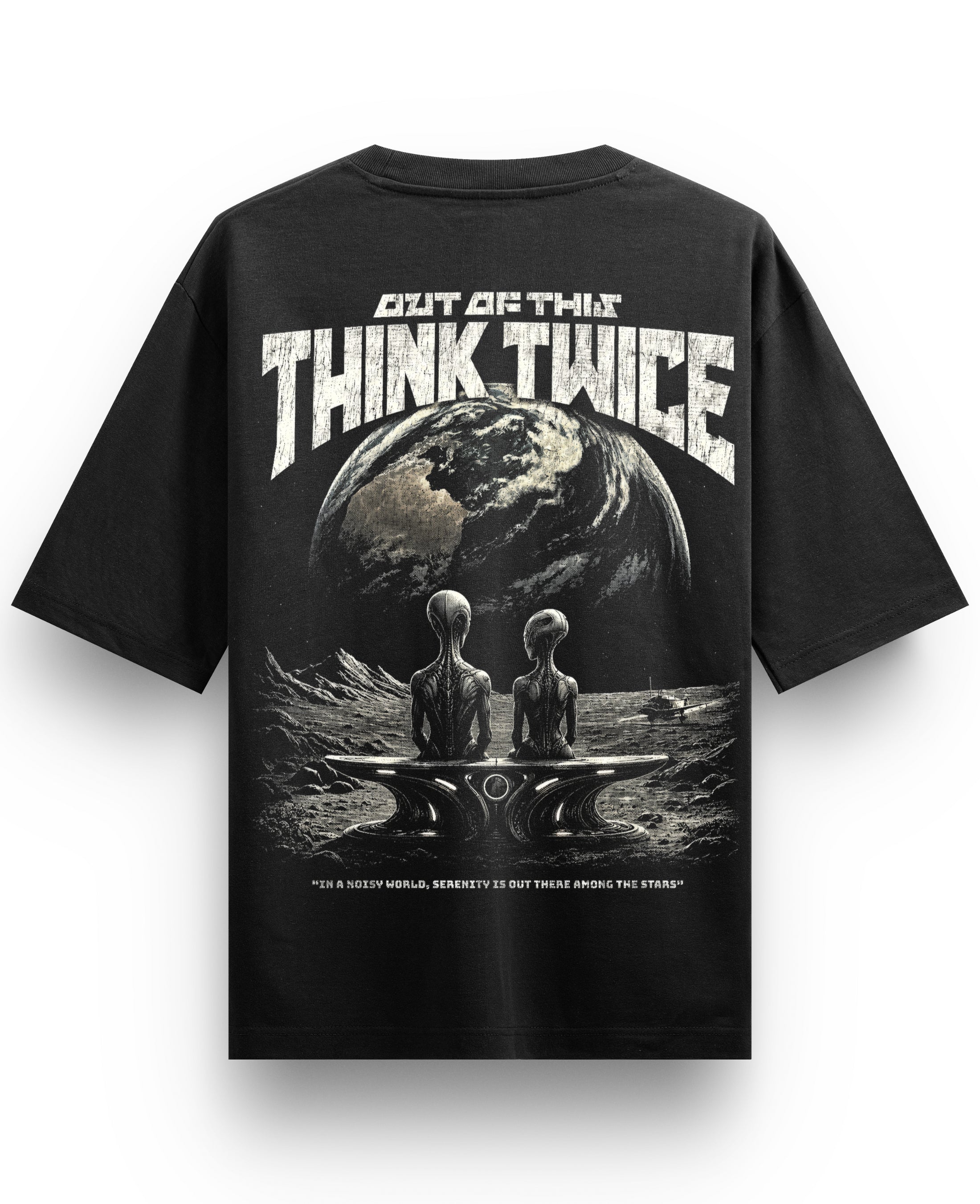 Black Oversized T-shirt Back Design