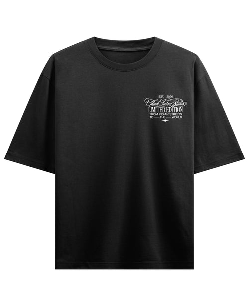Black Oversized T-shirt Front Design
