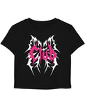 Black Baby Tee Front Design