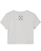 White Baby Tee Back Design