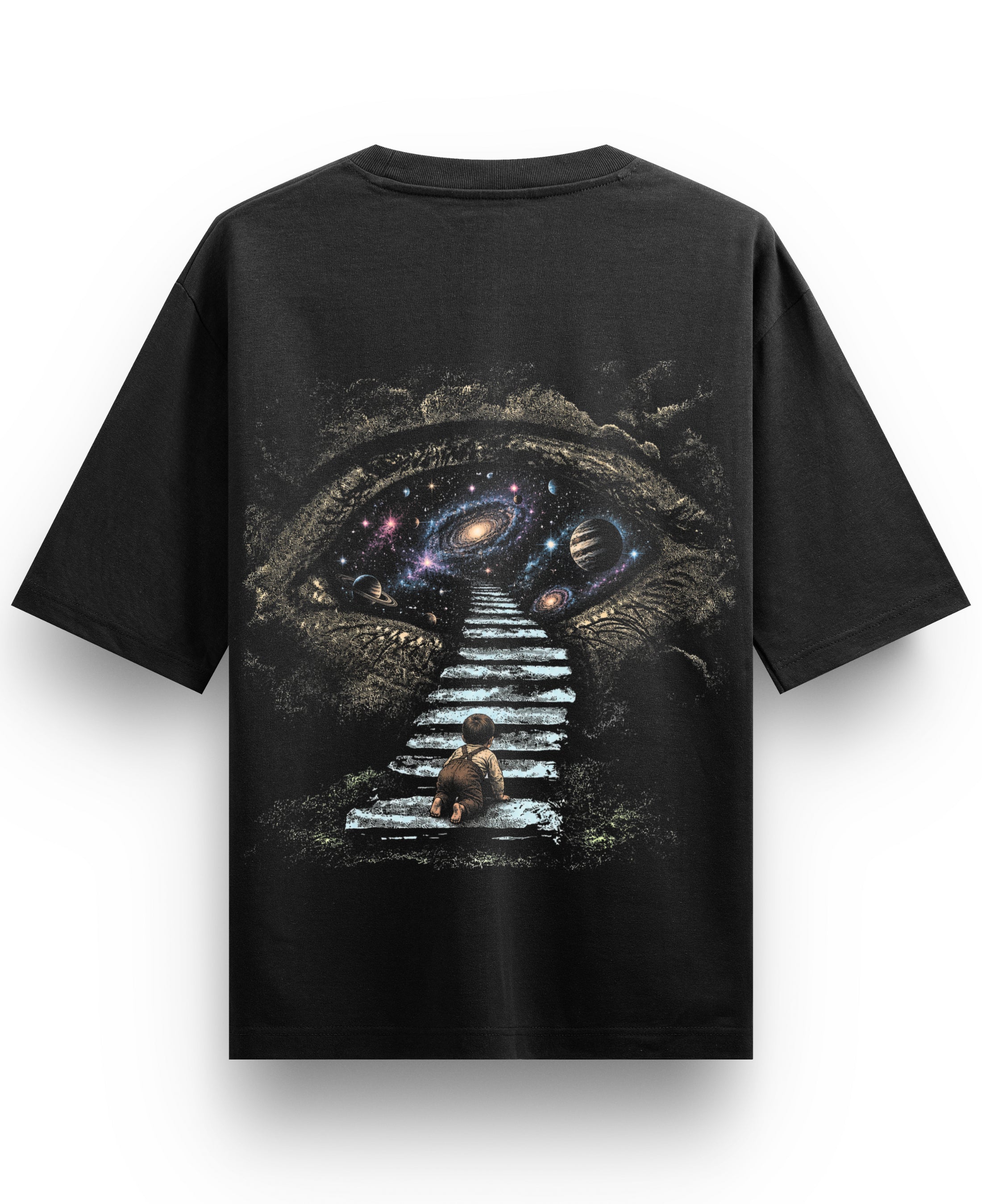 Black Oversized T-shirt Back Design