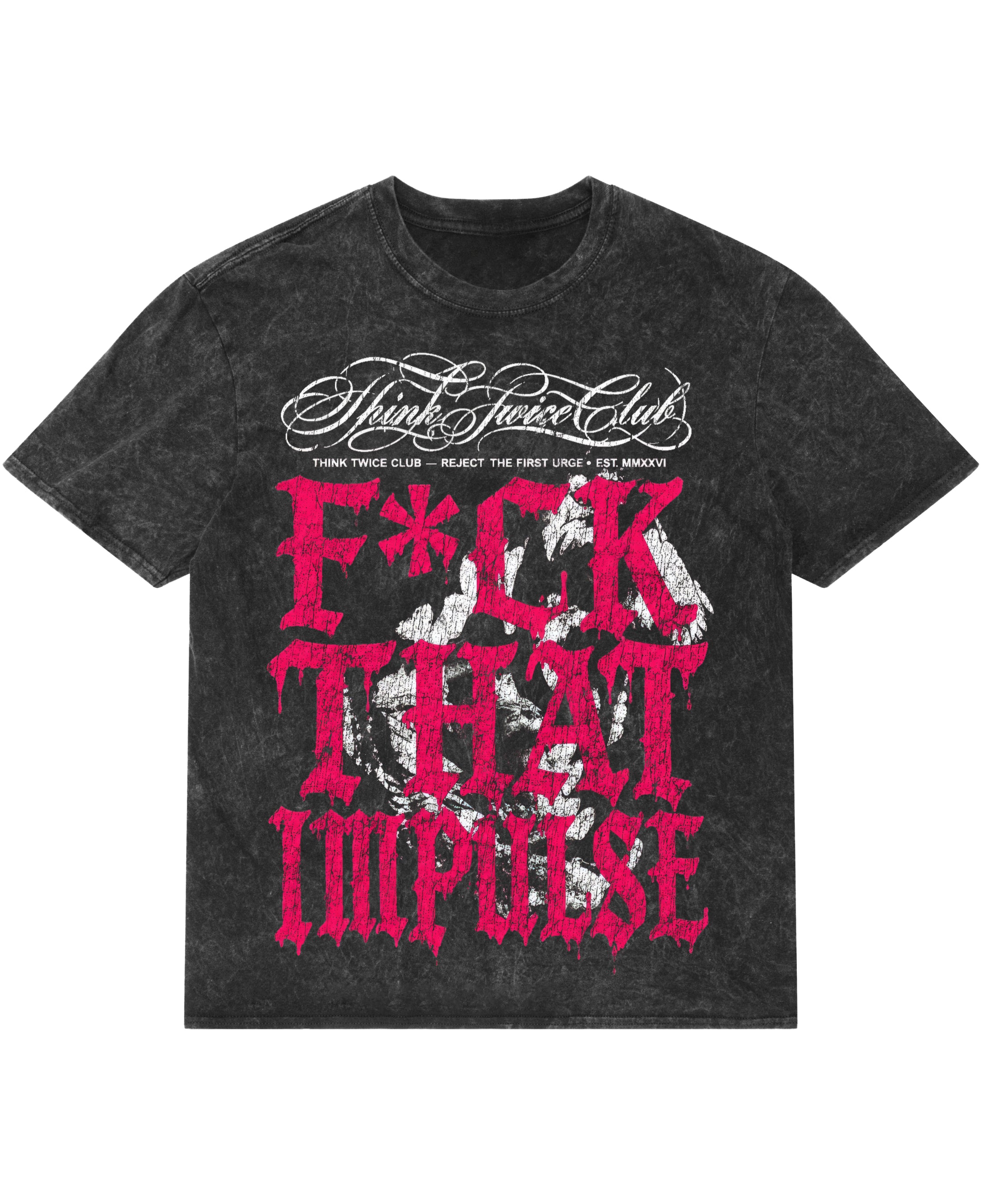 Acidwash Oversized T-shirt Front Design