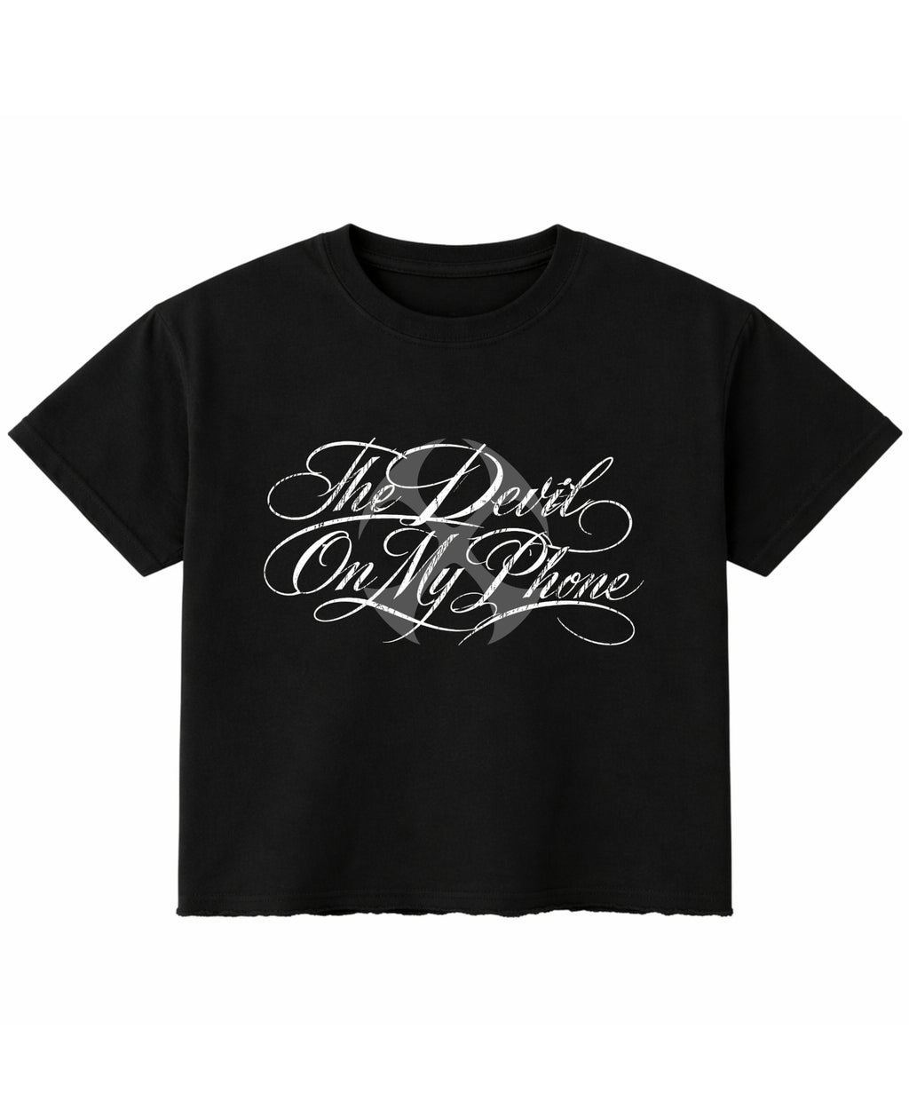 Black Boxy Fit T-shirt Front Design