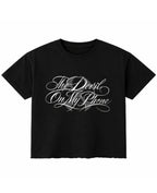 Black Boxy Fit T-shirt Front Design