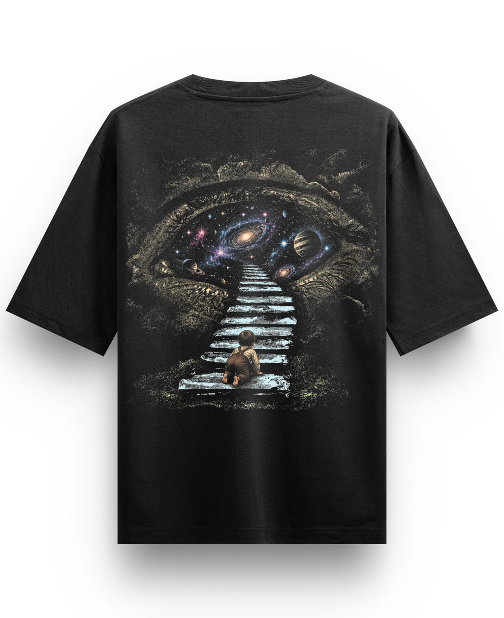 Black Oversized T-shirt Back Design