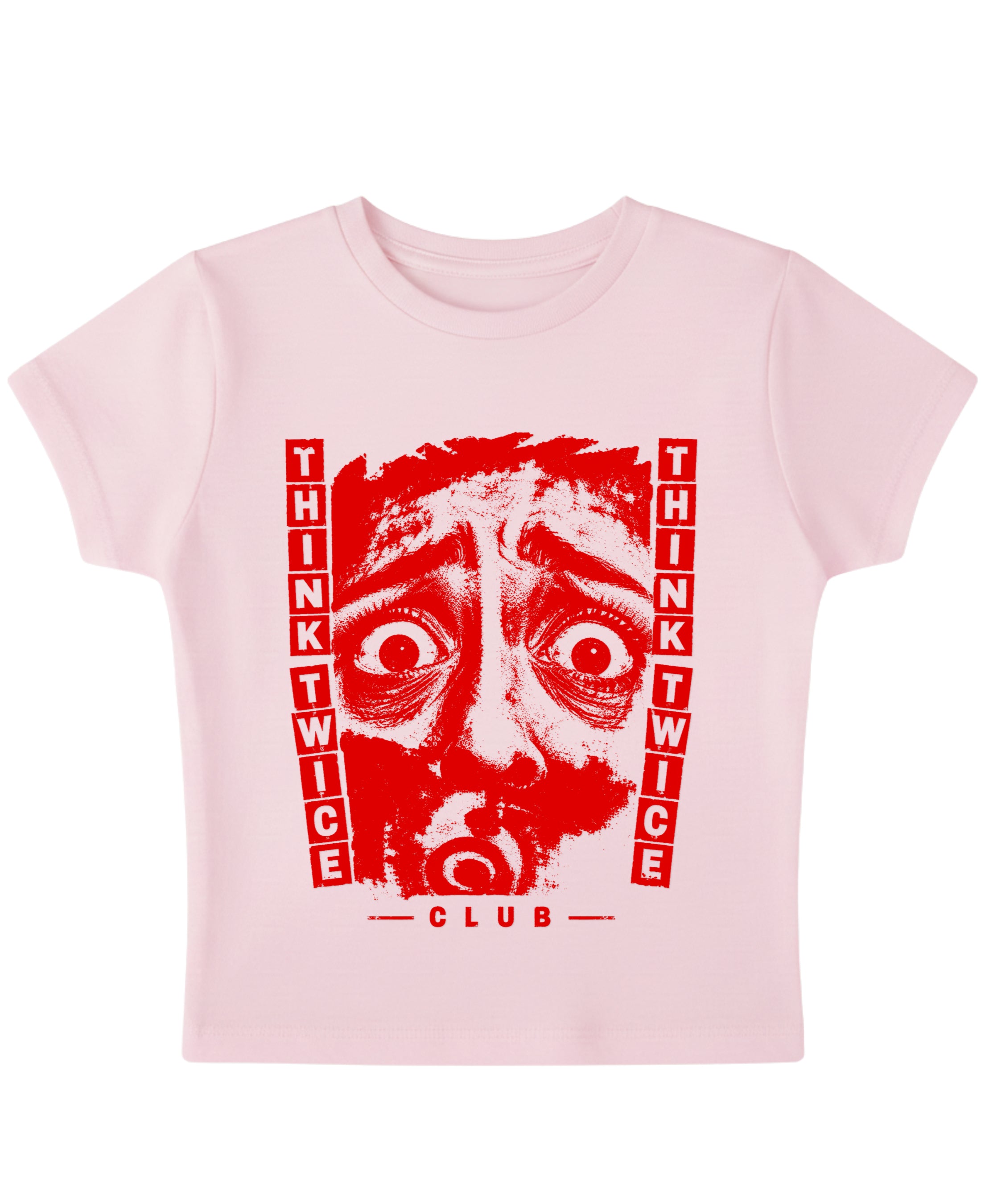 Baby Pink Baby Tee Front Design