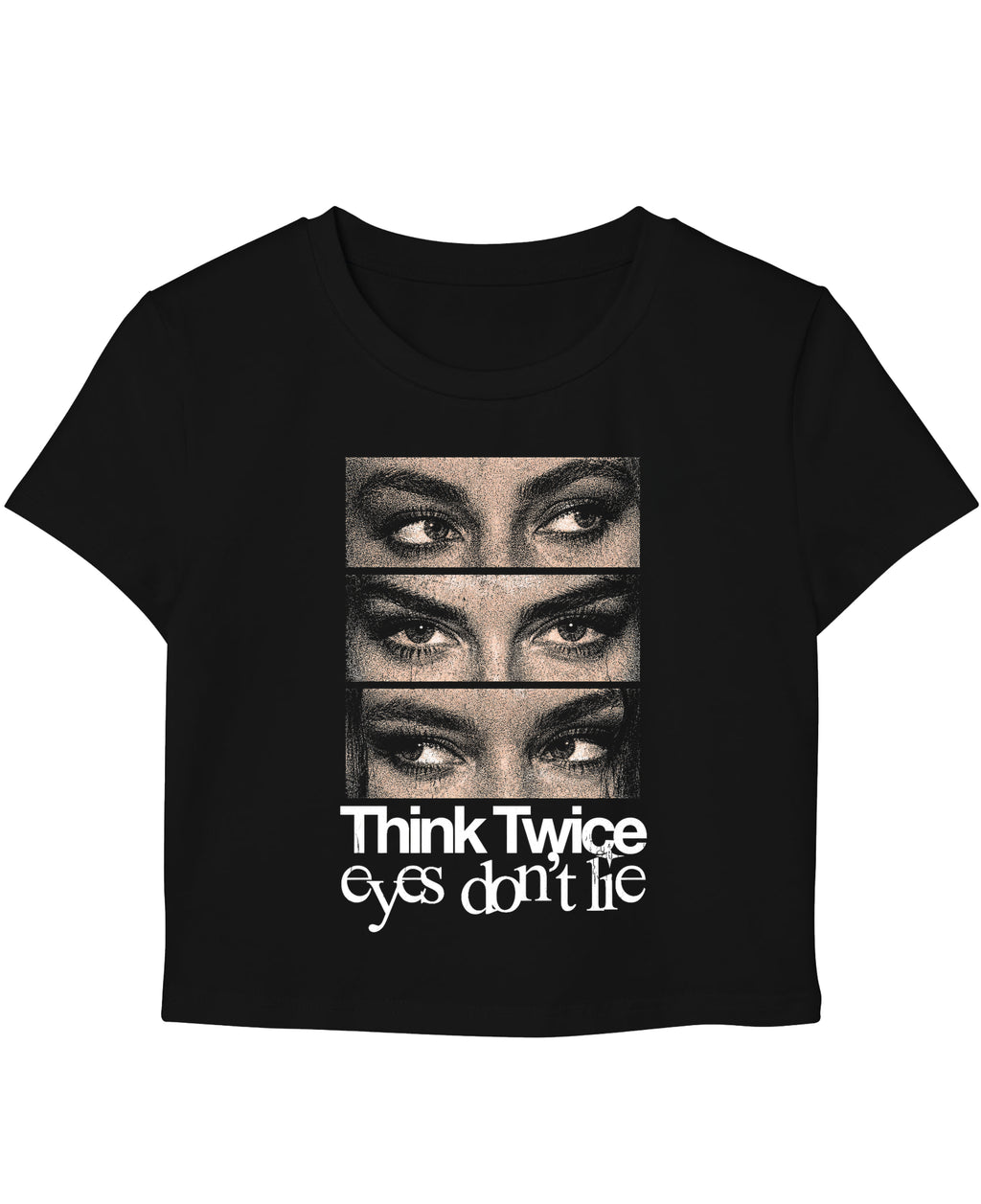 Black Baby Tee Front Design