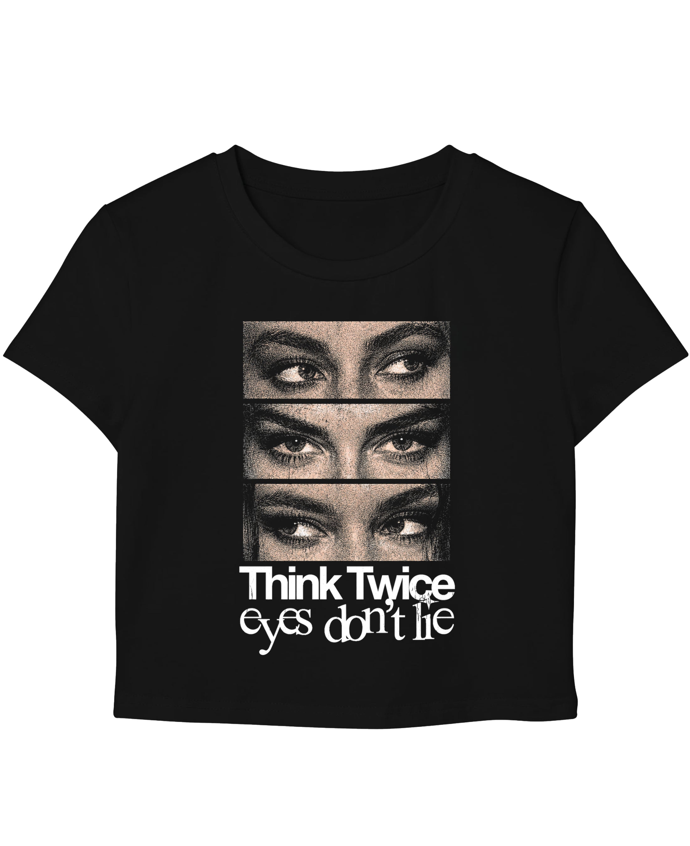 Black Baby Tee Front Design
