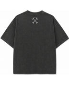 Vintage Fade Wash Oversized T-shirt Back Design