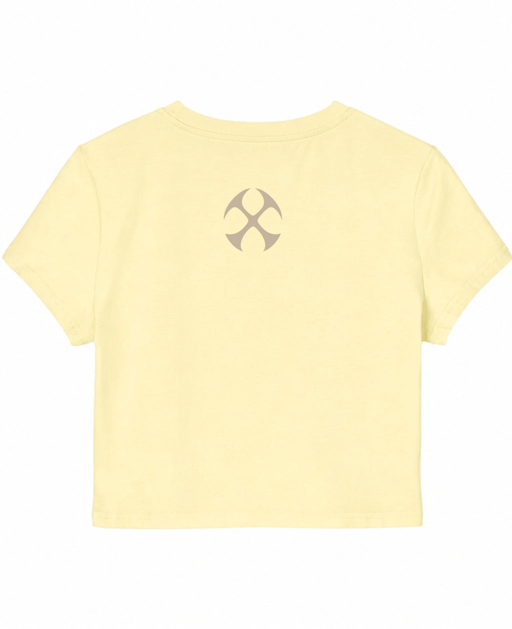 Butter Yellow Baby Tee Back Design