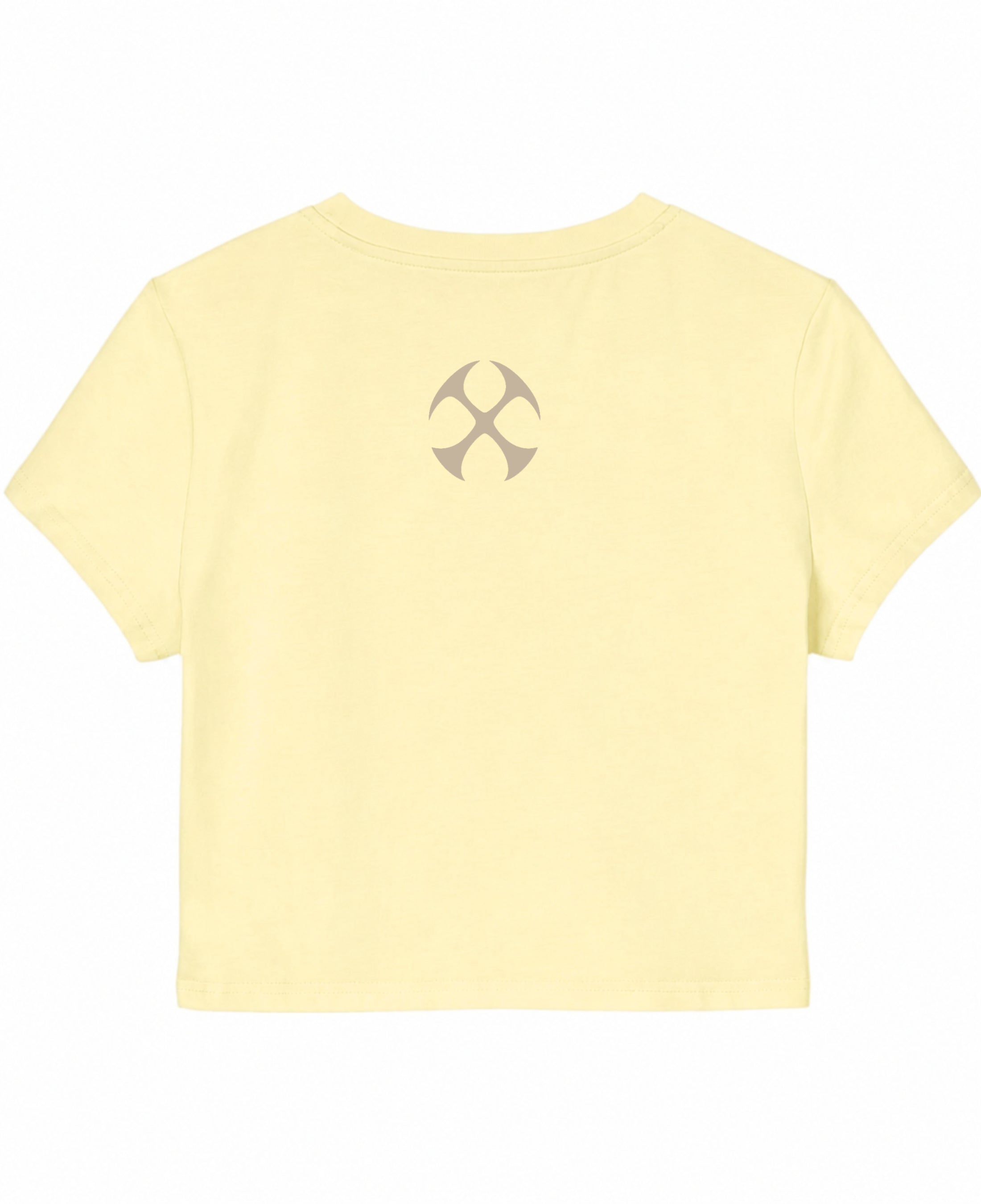 Butter Yellow Baby Tee Back Design