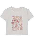 White Baby Tee Front Design