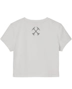 White Baby Tee Back Design