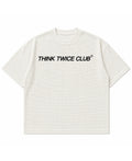 Off-white waffle boxy fit Front Design