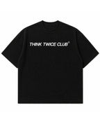 Black waffle boxy fit Front Design