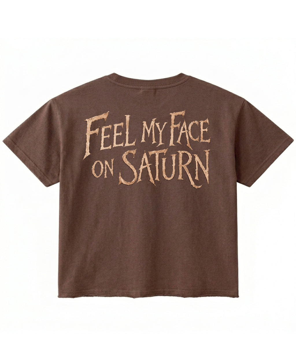 Brown Boxy Fit T-shirt Back Design