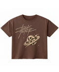 Brown Boxy Fit T-shirt Front Design