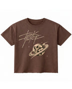 Brown Boxy Fit T-shirt Front Design