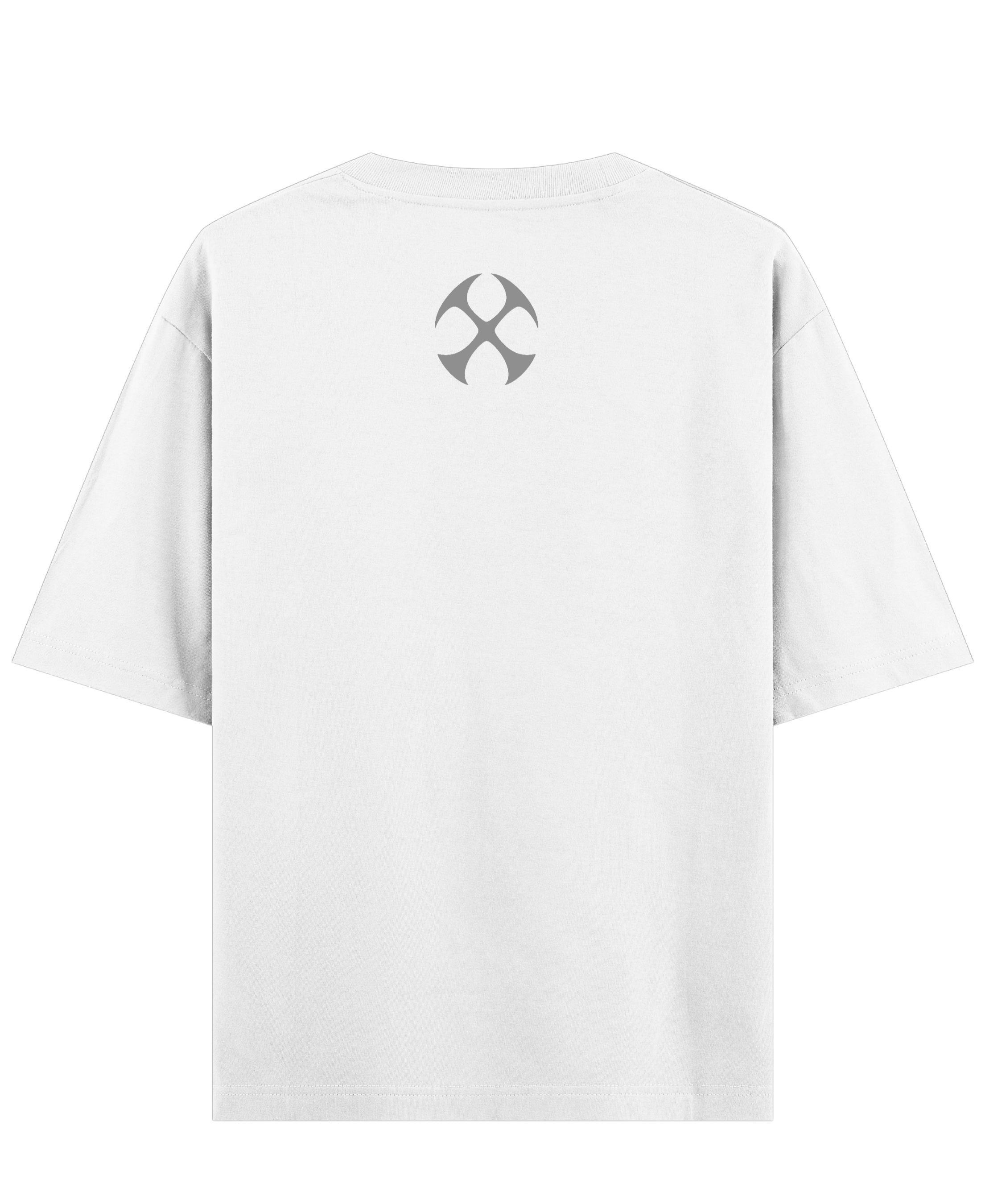 White Oversized T-shirt Back Design