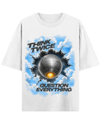 White Oversized T-shirt Front Design