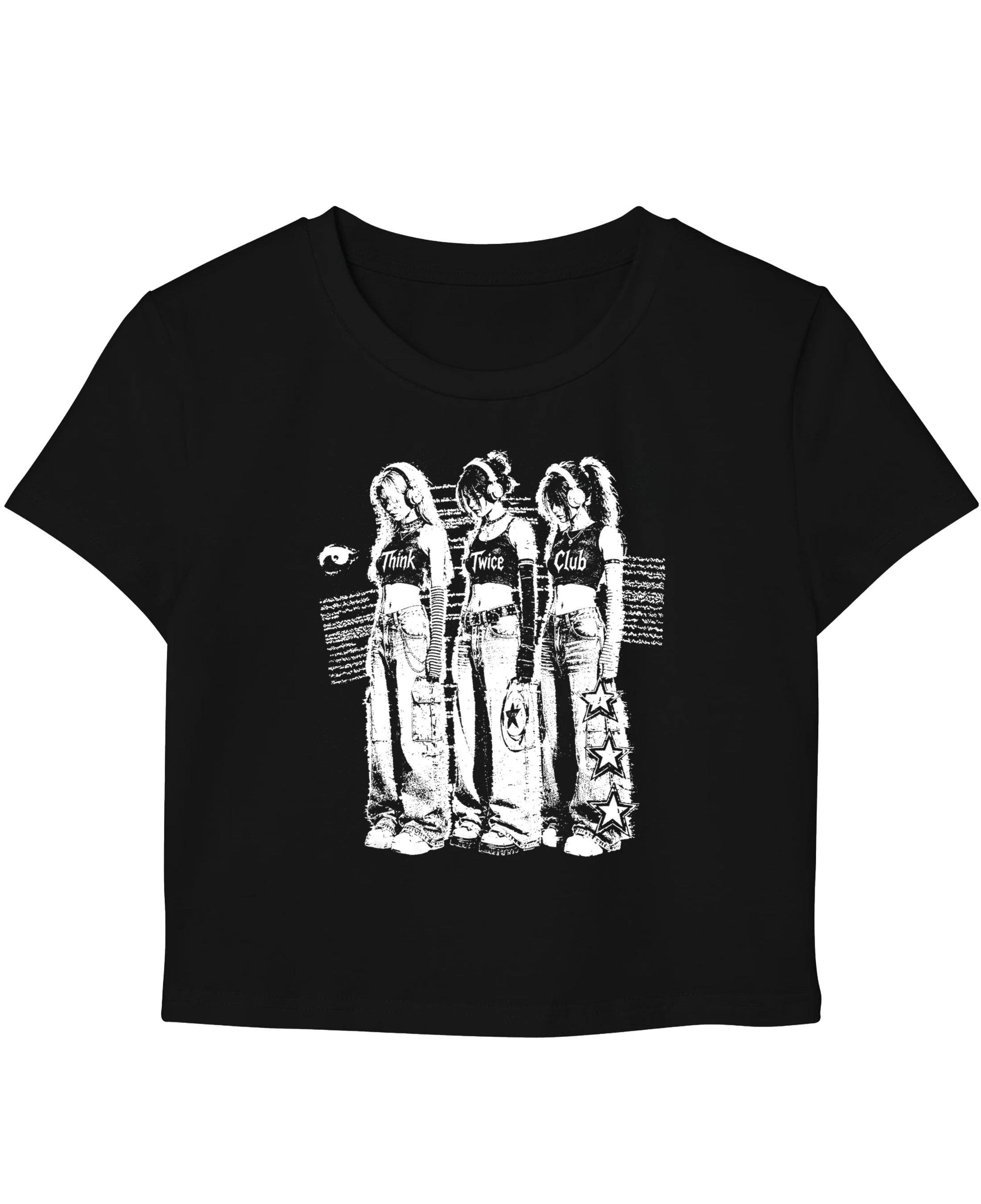 Black Baby Tee Front Design